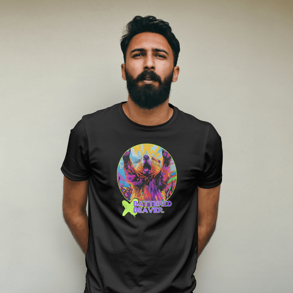 Rave Days 001 - Battered Beaver Tshirt