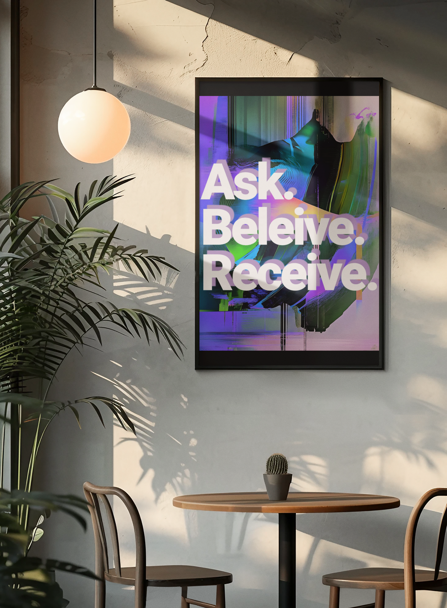 Wall Art - Ask. Believe. Receive Unique