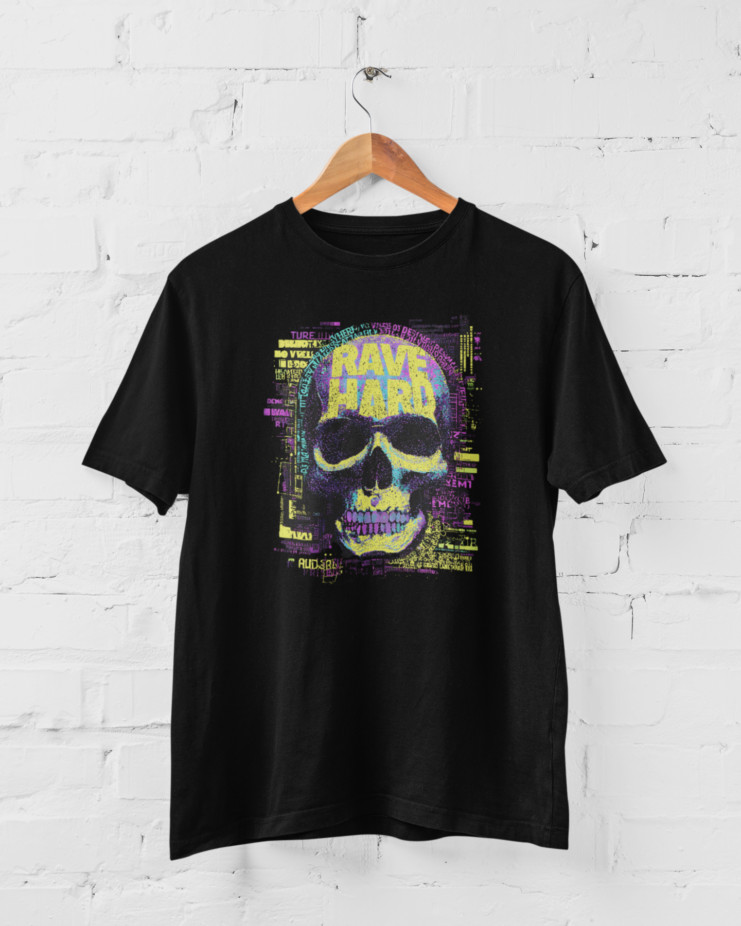 T-Shirt - Rave Hard To The Graveyard